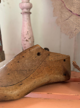 SanDahlia schoenenlijst Vintage brocante houten schoen schoenmakers model