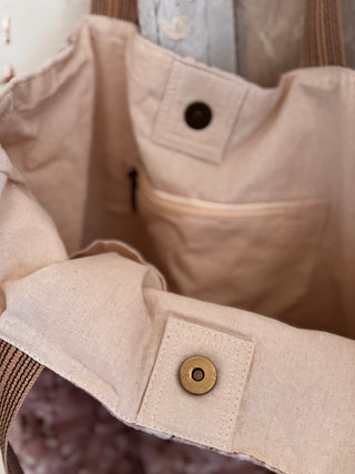 SanDahlia Taschen Shopper Tas velvet Anjer Shopper Tas velvet Anjer