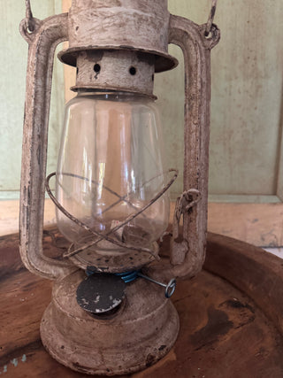 SanDahlia lantaren Vintage metalen Lantaren olielamp creme Vintage metalen Lantaren olielamp creme