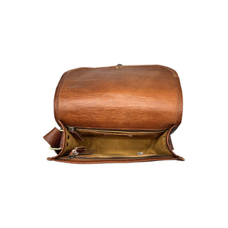 Louisa lee JAYA TAS MET KLEP VAN ECHT LEER VAN 28 CM JAYA TAS MET KLEP VAN ECHT LEER VAN 28 CM