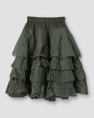 SanDahlia rok Ewa i Walla Tine rok Hard Voile 22277 AW25 forest green Ewa i Walla Tine rok Hard Voile 22277 AW25 forest green