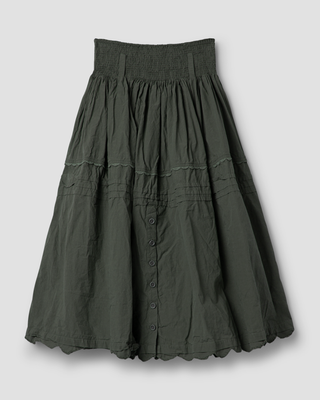 SanDahlia Rok Ewa i Walla rok cotton Jane 22281 AW25 forest green Ewa i Walla rok cotton Jane 22281 AW25 forest green