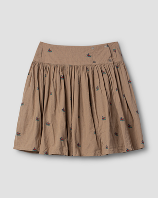 SanDahlia rok Ewa i Walla rok checked Margit 22285 AW25 dark plum Ewa i Walla rok checked Margit 22285 AW25 dark plum