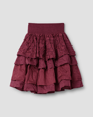 SanDahlia Rok Ewa i Walla rok organdie patch Owena 22298 AW25 dark plum Ewa i Walla rok organdie patch Owena 22298 AW25 dark plum