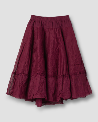 SanDahlia rok Ewa i Walla rok hard voile Pirjo 22301 AW25 dark plum Ewa i Walla rok hard voile Pirjo 22301 AW25 dark plum