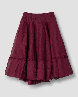 SanDahlia rok Ewa i Walla rok hard voile Pirjo 22301 AW25 dark plum Ewa i Walla rok hard voile Pirjo 22301 AW25 dark plum