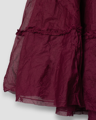 SanDahlia rok Ewa i Walla rok hard voile Pirjo 22301 AW25 dark plum Ewa i Walla rok hard voile Pirjo 22301 AW25 dark plum