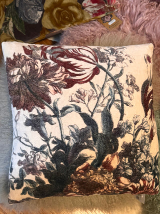 SanDahlia Kussens Kussen vintage bloemenprint Kussen vintage bloemenprint