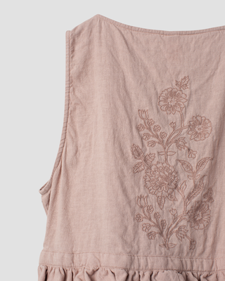 SanDahlia vest Ewa i Walla vest top linen Connie 33387 SS25 pale mauve Ewa i Walla vest top linen Connie 33387 SS25 pale mauve