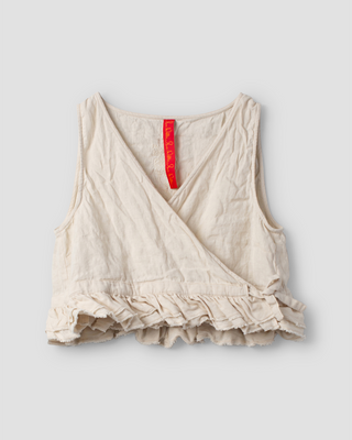 SanDahlia vest Ewa i Walla vest top linen Connie 33387 SS25 bone Ewa i Walla vest top linen Connie 33387 SS25 bone