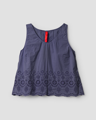 SanDahlia Shirts & Tops Ewa i Walla top cotton embroidery Aino 33389 SS25 blue Ewa i Walla top cotton embroidery Aino 33389 SS25 blue