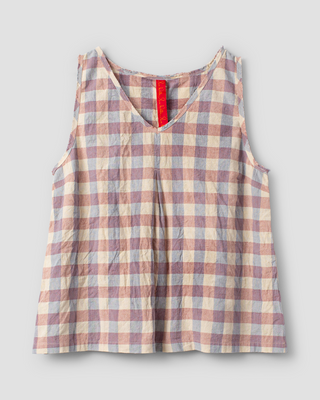 SanDahlia Shirts & Tops Ewa i Walla top checked cotton Lykke 33396 SS25 original Ewa i Walla top checked cotton Lykke 33396 SS25 original