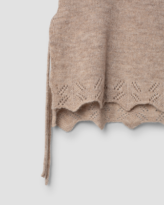 SanDahlia blouse one size Ewa i Walla vest baby alpaca knit Mirjam 33421 AW25 sand Ewa i Walla vest baby alpaca knit Mirjam 33421 AW25 sand