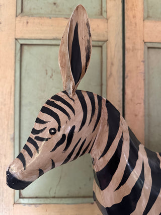 SanDahlia beelden Metalen Zebra Metalen Zebra