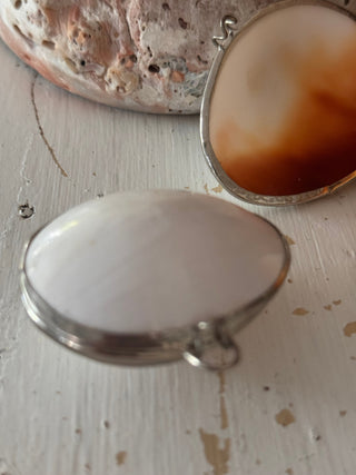 SanDahlia sieradendoos wit / schelp Sieraden / Pillen doosje witte schelp Sieraden / Pillen doosje witte schelp