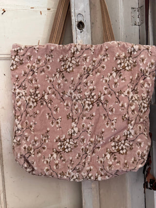 SanDahlia Taschen Shopper Tas velvet Anjer Shopper Tas velvet Anjer