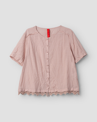 SanDahlia blouse Ewa i Walla Blouse  sushi voile Gun 44124 SS25 pale mauve Ewa i Walla Blouse  sushi voile Gun 44124 SS25 pale mauve