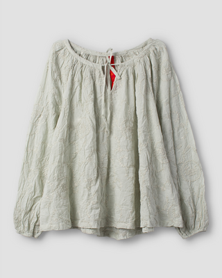 SanDahlia blouse Ewa i Walla Blouse embroidered voile Mirella 44132 SS25 soft jade Ewa i Walla Blouse embroidered voile Mirella 44132 SS25 soft jade