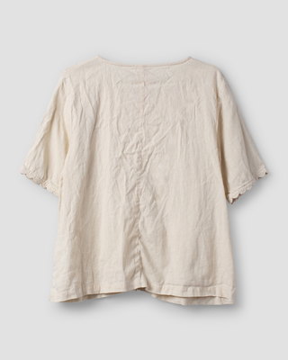 SanDahlia blouse Ewa i Walla Blouse linen Indira 44137 SS25 bone Ewa i Walla Blouse linen Indira 44137 SS25 bone