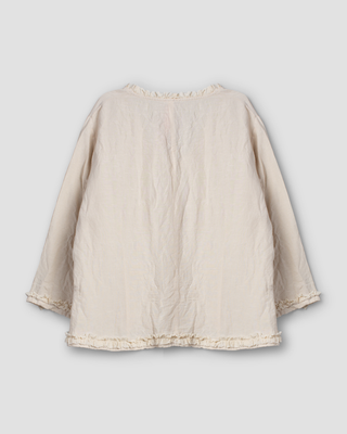 SanDahlia blouse Ewa i Walla blouse linen Irma 44152 AW25 bone Ewa i Walla blouse linen Irma 44152 AW25 bone