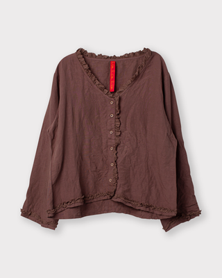 SanDahlia blouse Ewa i Walla blouse linen Irma 44152 AW25 peppercorn Ewa i Walla blouse linen Irma 44152 AW25 peppercorn