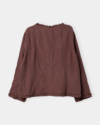 SanDahlia blouse Ewa i Walla blouse linen Irma 44152 AW25 peppercorn Ewa i Walla blouse linen Irma 44152 AW25 peppercorn