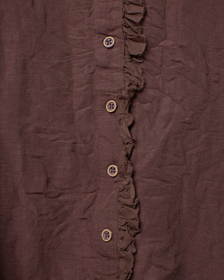 SanDahlia blouse Ewa i Walla blouse linen Irma 44152 AW25 peppercorn Ewa i Walla blouse linen Irma 44152 AW25 peppercorn