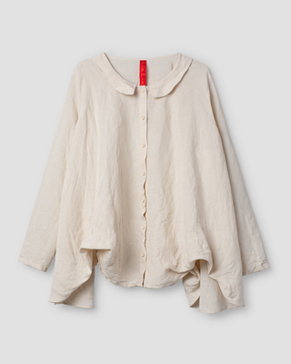 SanDahlia blouse Ewa i Walla blouse linen viscose Laila 44154 AW25 bone Ewa i Walla blouse linen viscose Laila 44154 AW25 bone