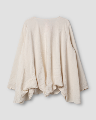 SanDahlia blouse Ewa i Walla blouse linen viscose Laila 44154 AW25 bone Ewa i Walla blouse linen viscose Laila 44154 AW25 bone