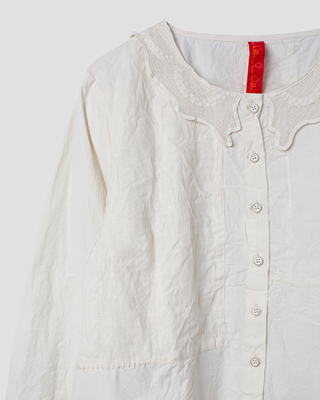 SanDahlia blouse Ewa i Walla blouse cotton Ofelia 44161 AW25 bone Ewa i Walla blouse cotton Ofelia 44161 AW25 bone