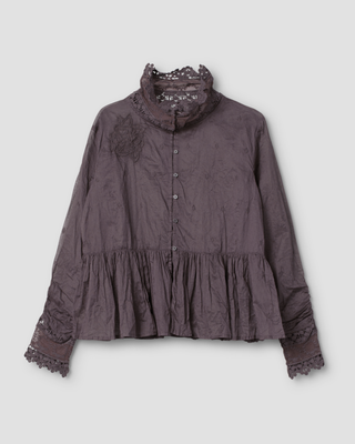 SanDahlia blouse Ewa i Walla blouse embroidered organdie Parisa 44162 AW25 graphite Ewa i Walla blouse embroidered organdie Parisa 44162 AW25 graphite