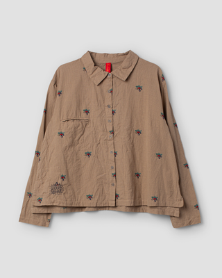 SanDahlia blouse Ewa i Walla blouse checked Sussie 44166 AW25 graphite Ewa i Walla blouse checked Sussie 44166 AW25 graphite