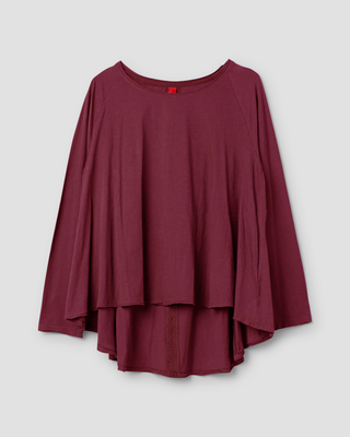 SanDahlia Shirts & Tops Ewa i Walla shirt jersey Charlott 44169 AW25 dark plum Ewa i Walla shirt jersey Charlott 44169 AW25 dark plum