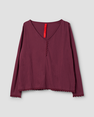 SanDahlia Shirts & Tops Ewa i Walla shirt jersey Dawn 44170 AW25 dark plum Ewa i Walla shirt jersey Dawn 44170 AW25 dark plum