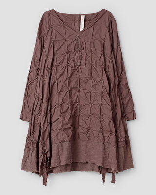 SanDahlia tuniek Ewa i Walla tunic knot cotton Ingalisa 44173 AW25 dark plum Ewa i Walla tunic knot cotton Ingalisa 44173 AW25 dark plum