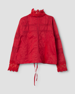 SanDahlia blouse Ewa i Walla Blouse Lynn organdie 44183 AW24 red Ewa i Walla Blouse Lynn organdie 44183 AW24 red