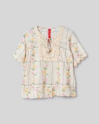 SanDahlia Blusen & Tunika Ewa i Walla Blouse Rakel Cotton 44895 SS23 Embroidered Voile