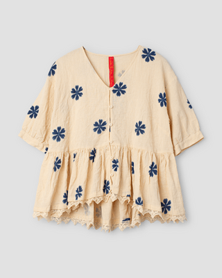 SanDahlia Ewa i Walla blouse Gunborg 44956 SS24 Blue Flower