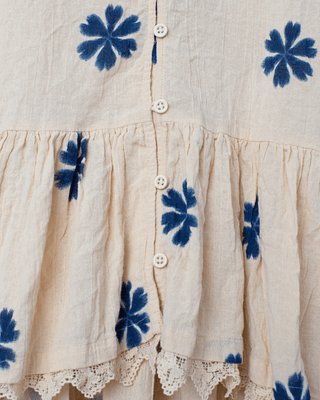 SanDahlia Ewa i Walla blouse Gunborg 44956 SS24 Blue Flower