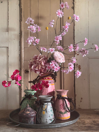 SanDahlia vaas Nepalese vaas hout L Nepalese vaas hout L