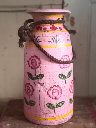 SanDahlia vaas Nepalese vaas hout L Nepalese vaas hout L