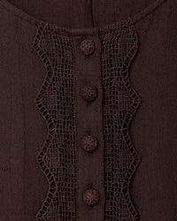 SanDahlia Kleider Ewa i Walla Jurk Alva Crepe 55761 AW22 Burgundy