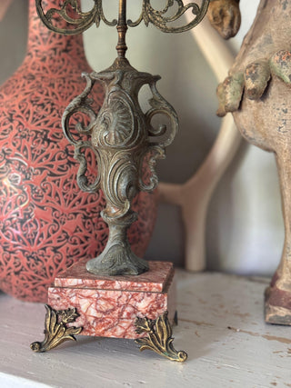 SanDahlia kandelaar Vintage 3 armige kandelaar