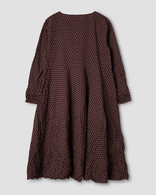 SanDahlia Kleider Ewa i Walla Jurk Filippa Cotton 55807 AW23 Dark Mauve