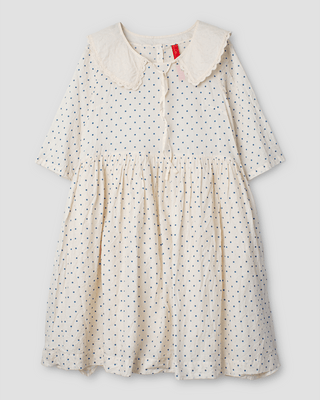 SanDahlia jurk Ewa i Walla jurk Gertrud Dot Voile 55834 SS24 Blue