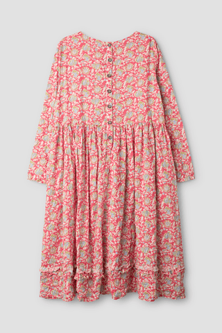 SanDahlia jurk Ewa i Walla jurk Trude flower voile 55881 AW24 Original