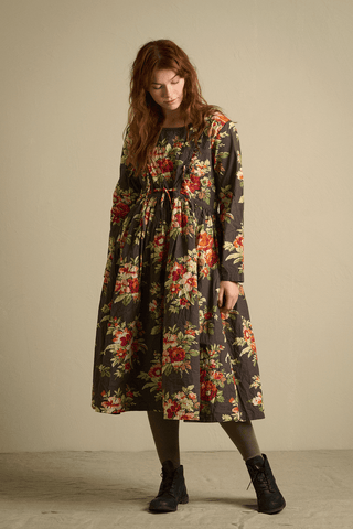 SanDahlia jurk Ewa i Walla Jurk Britt-Mari Flower Print 55885 AW23 Original Winter Specials