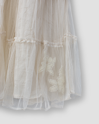 SanDahlia jurk Ewa i Walla dress tulle Alberta 55897 SS25 bone Ewa i Walla dress tulle Alberta 55897 SS25 bone