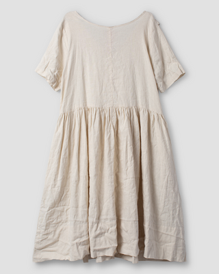 SanDahlia jurk Ewa i Walla dress linen Clary 55900 SS25 bone Ewa i Walla dress linen Clary 55900 SS25 bone