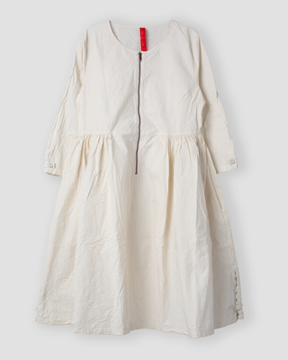 SanDahlia jurk Ewa i Walla dress cotton Alicia 55913 AW25 bone Ewa i Walla dress cotton Alicia 55913 AW25 bone